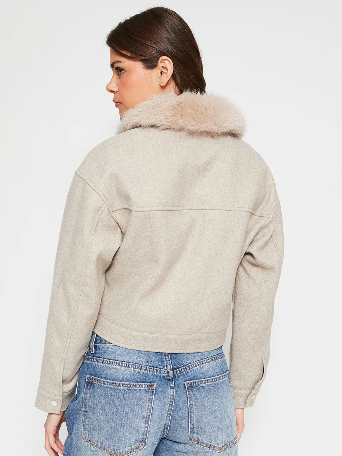 CHAQUETA MUJER INDEX CORTA CUELLO PIEL - 2
