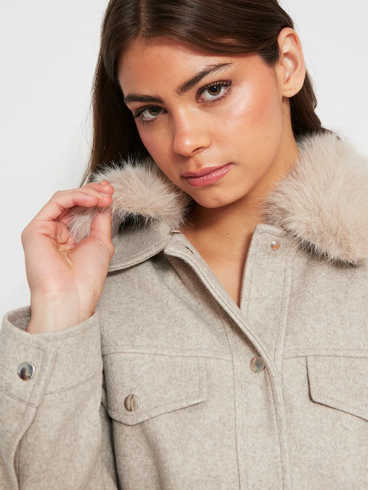CHAQUETA MUJER INDEX CORTA CUELLO PIEL - 3