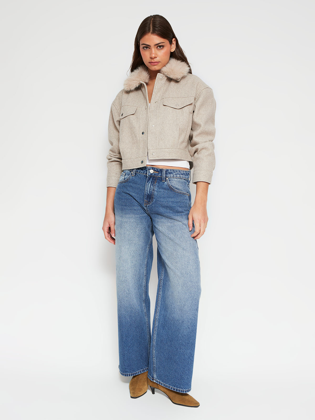 CHAQUETA MUJER INDEX CORTA CUELLO PIEL - 4