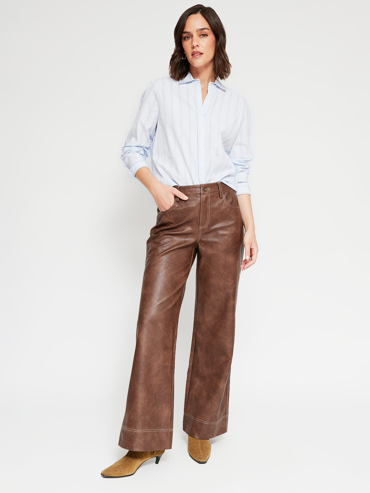 BLUSA MUJER REGATTA ALGODÓN MANGA LARGA CAMISERA - 4