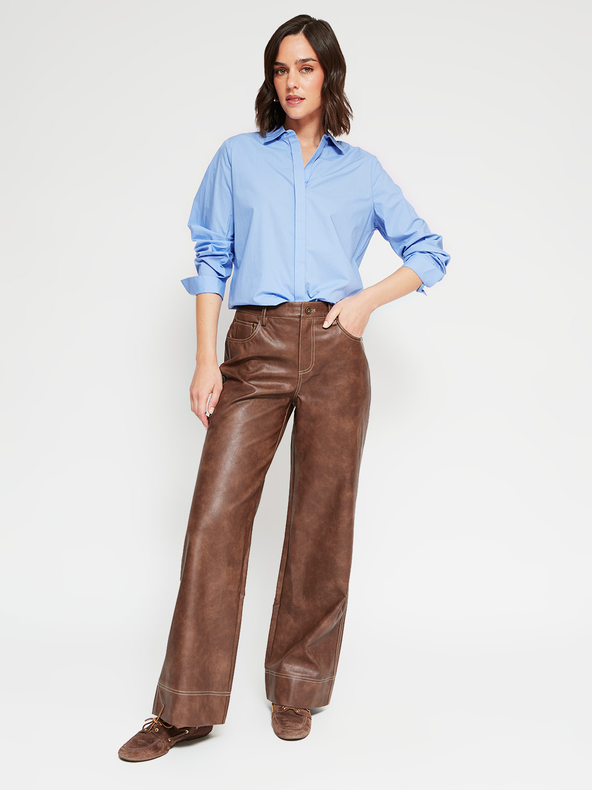 BLUSA MUJER REGATTA ALGODÓN MANGA LARGA CAMISERA - 4