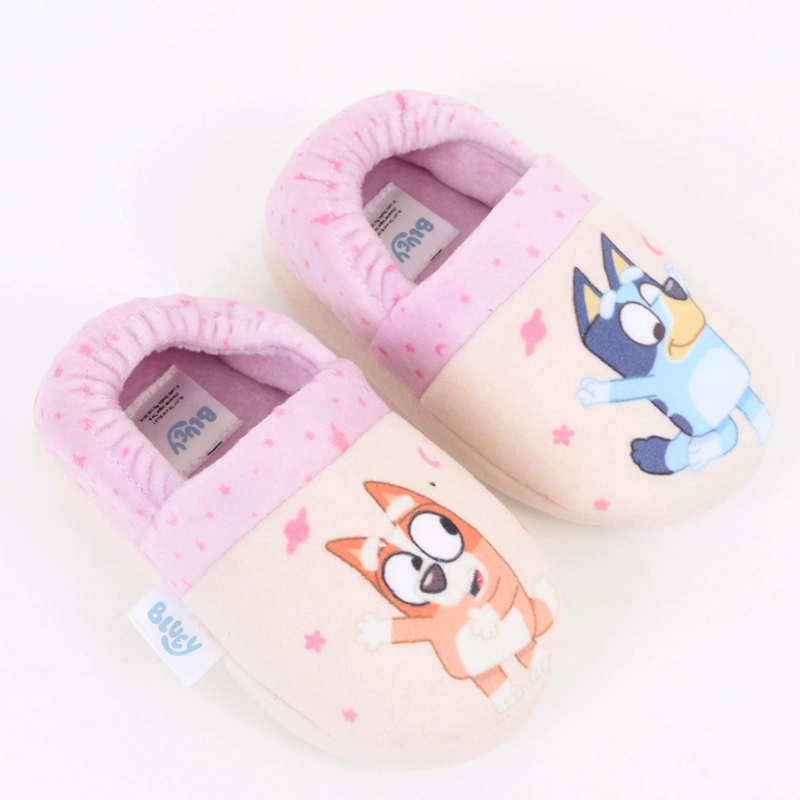 PANTUFLAS NIÑA BLUEY ROSADO - 1