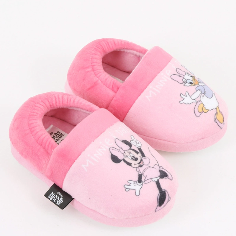 PANTUFLAS NIÑA DISNEY MINNIE ROSADO - 1