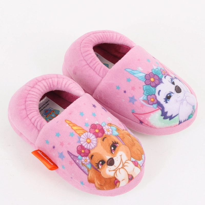 PANTUFLAS NIÑA PAW PATROL ROSADO - 1