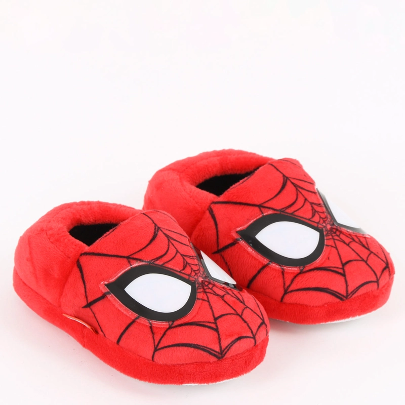 PANTUFLAS NIÑO MARVEL SPIDERMAN ROJO - 1