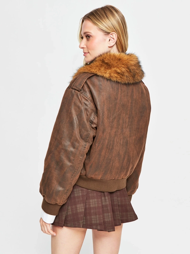 CHAQUETA MUJER INDEX CUELLO PELOS - 2