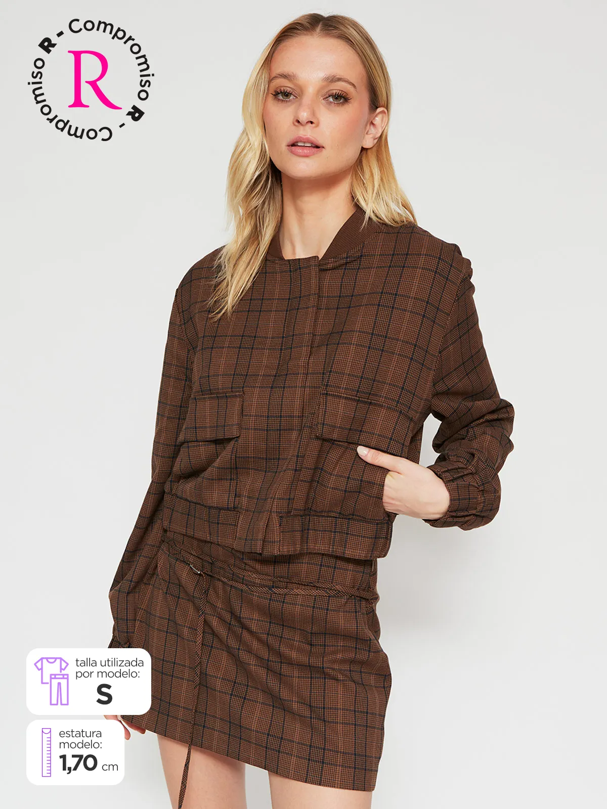 CHAQUETA MUJER INDEX BOMBER DISEÑO - 1