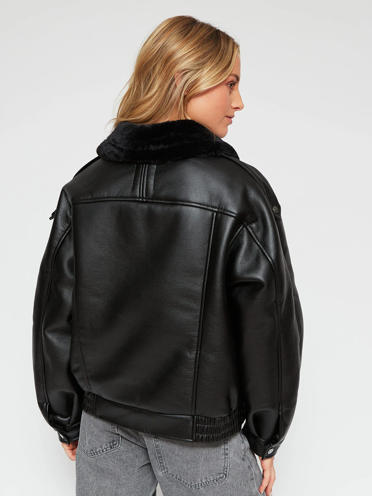 CHAQUETA MUJER INDEX CORTA OVERSIZE - 2