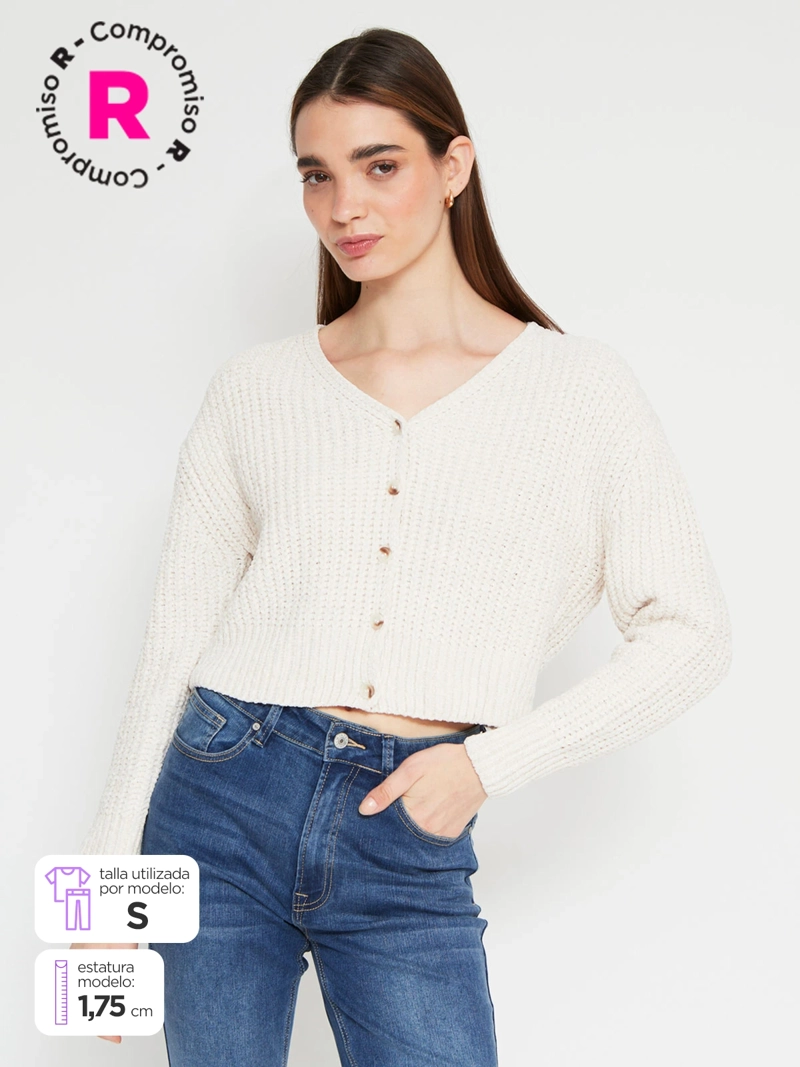 CARDIGAN MUJER INDEX BOTONES - 1