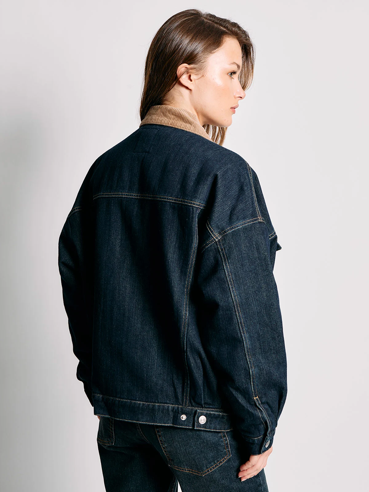 CHAQUETA MUJER INDEX ALGODÓN CORTA CUELLO COTELÉ - 2