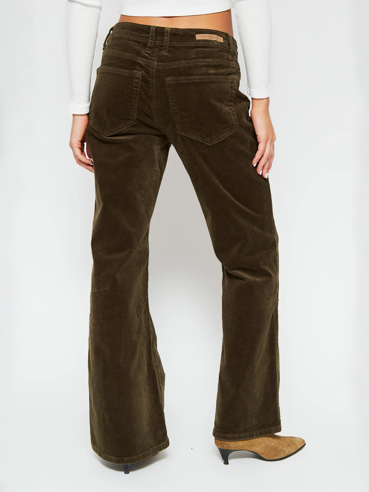 PANTALÓN MUJER INDEX ALGODÓN COTELÉ FLARE RELAX - 3