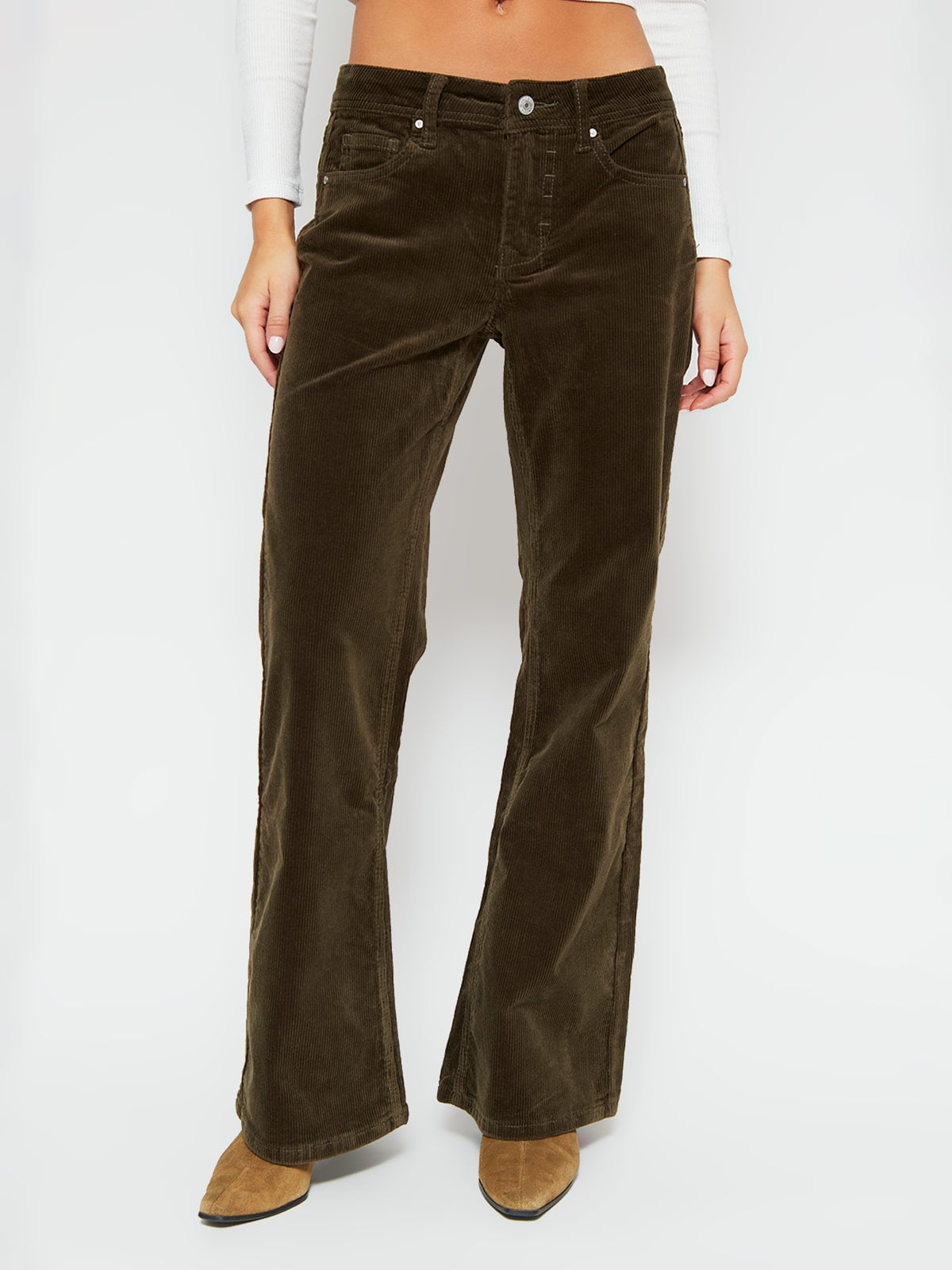 PANTALÓN MUJER INDEX ALGODÓN COTELÉ FLARE RELAX - 2