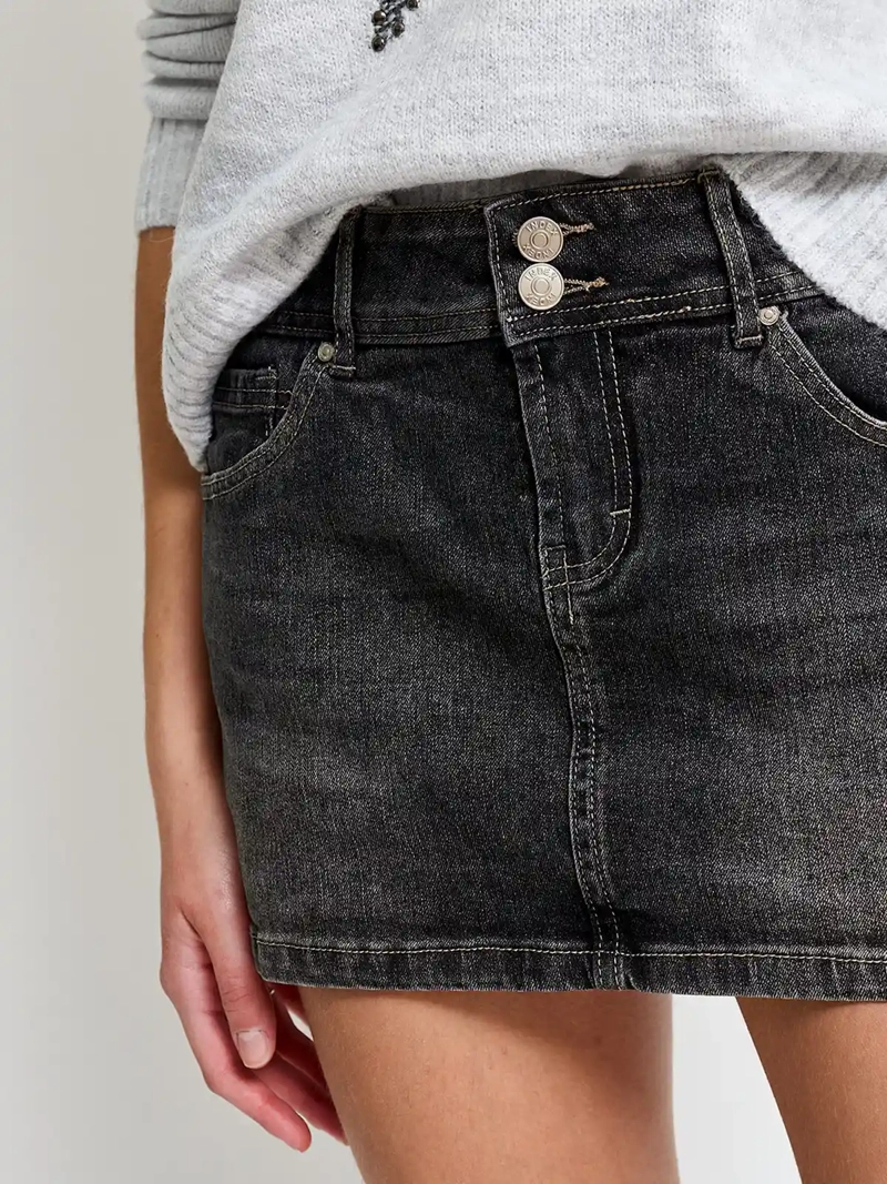 FALDA SHORT MUJER INDEX ALGODÓN TIRO BAJO - 4