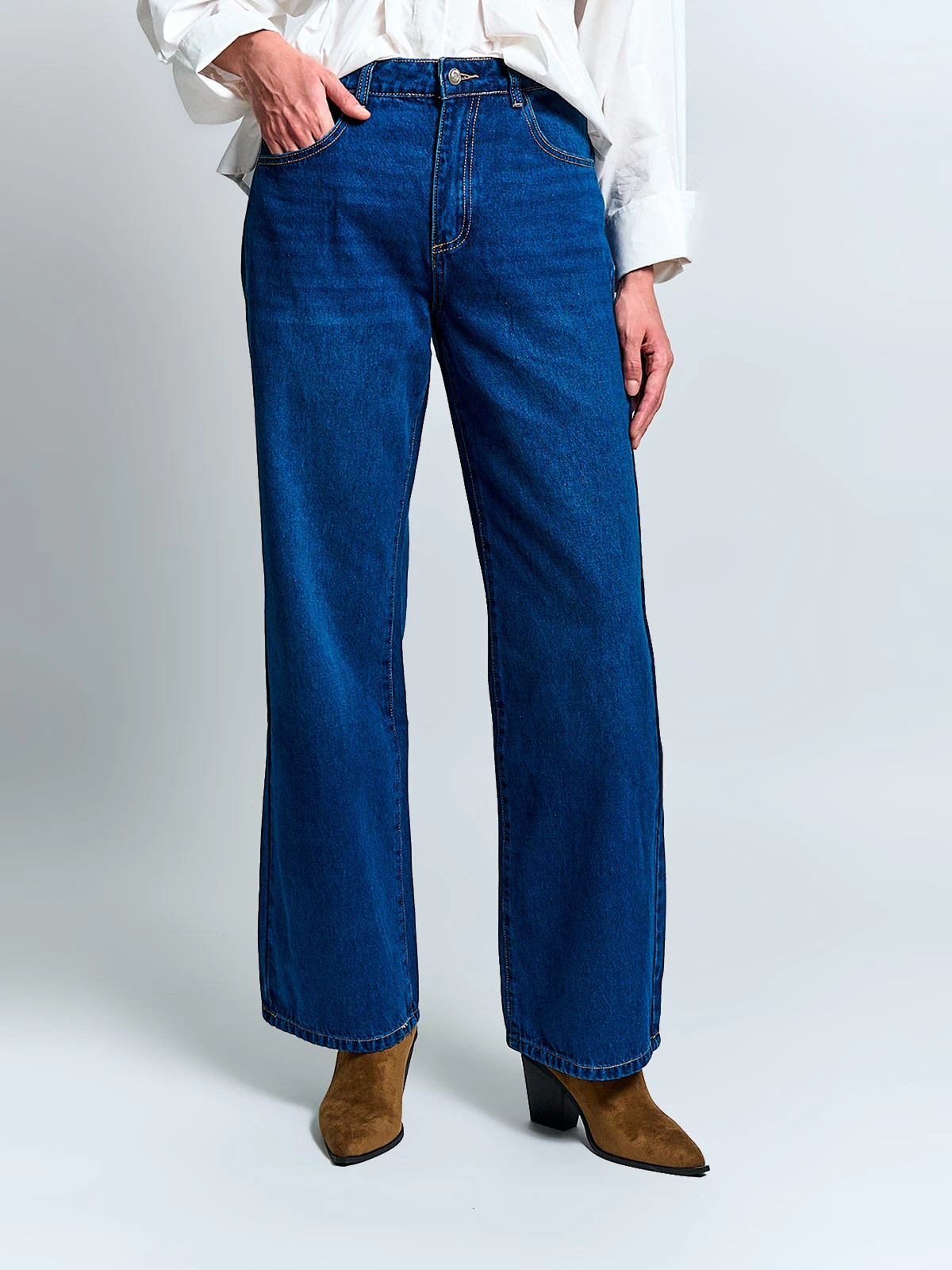JEANS MUJER MARQUIS ALGODÓN WIDE LEG - 2
