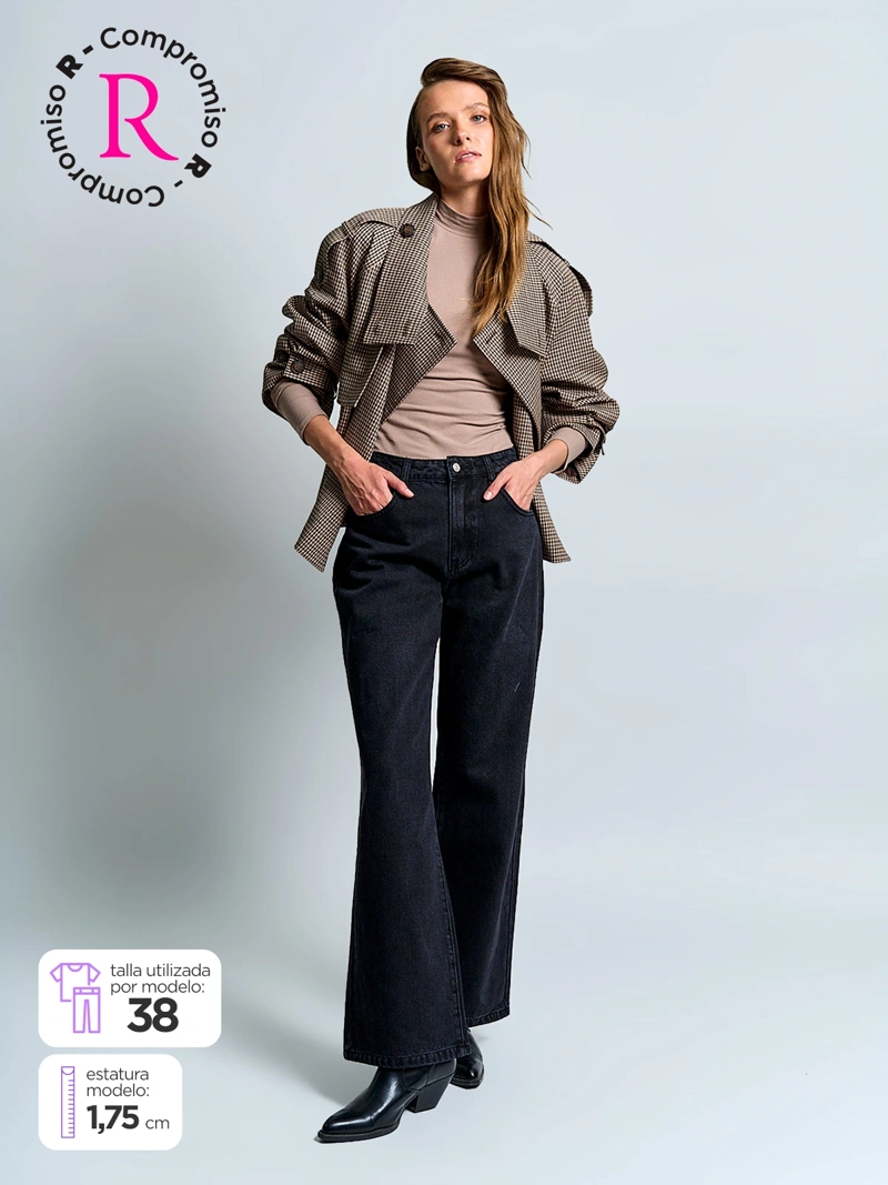 JEANS MUJER MARQUIS ALGODÓN WIDE LEG - 2