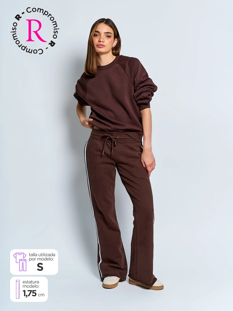 PANTALÓN DE BUZO MUJER INDEX ALGODÓN DISEÑO - 1