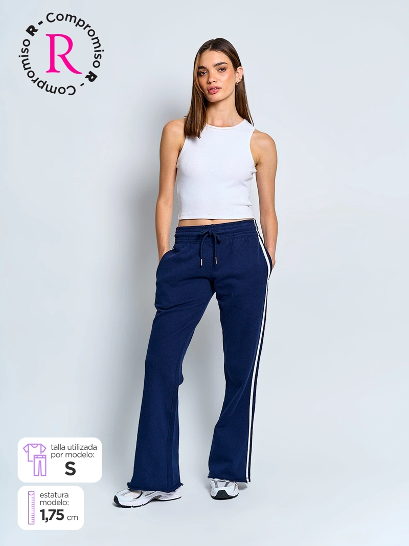 PANTALÓN DE BUZO MUJER INDEX ALGODÓN DISEÑO - 1