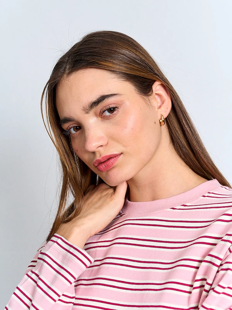 POLERA MUJER INDEX ALGODÓN MANGA LARGA RAYAS - 3