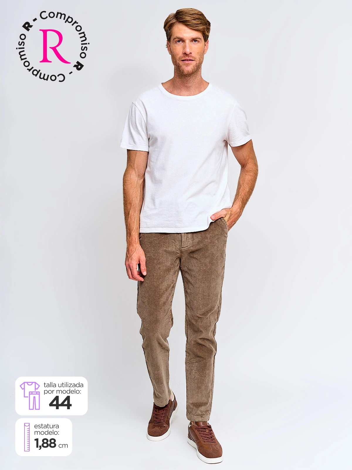 PANTALÓN HOMBRE MARQUIS ALGODÓN COTELÉ - 1