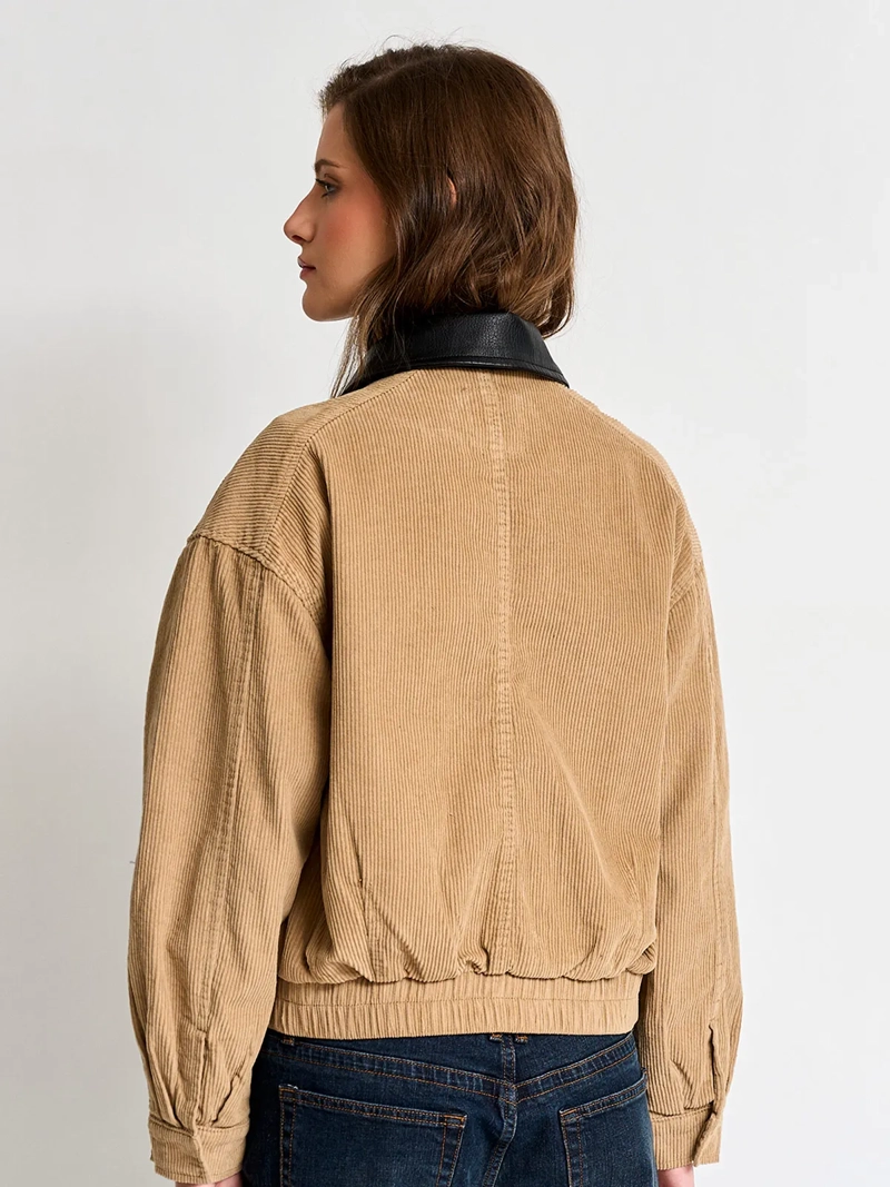 CHAQUETA MUJER INDEX ALGODÓN CORTA COTELÉ - 2
