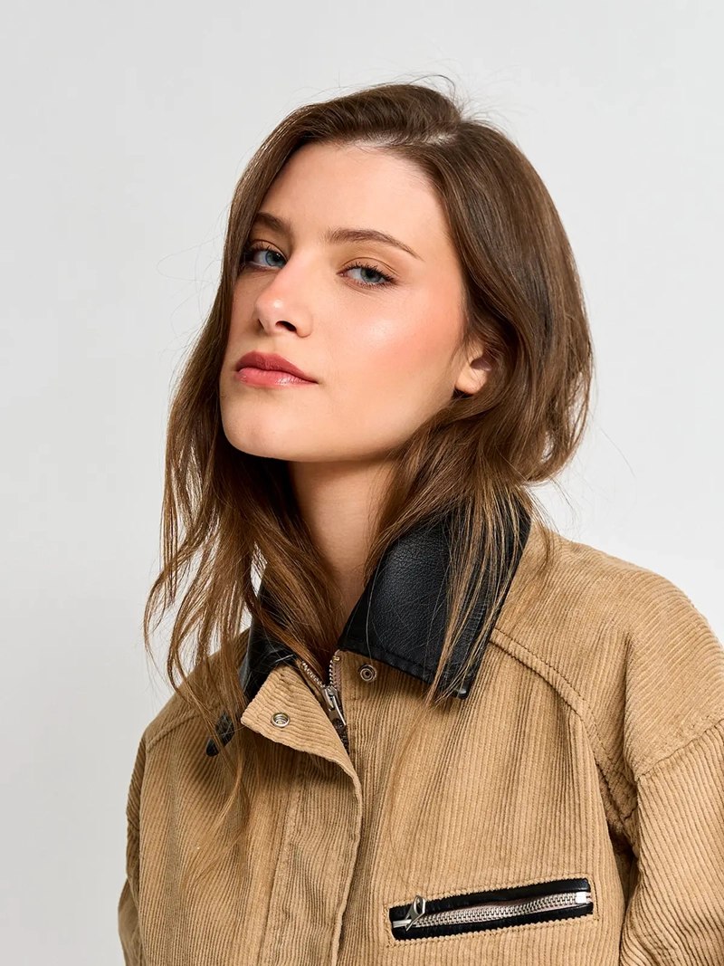 CHAQUETA MUJER INDEX ALGODÓN CORTA COTELÉ - 3