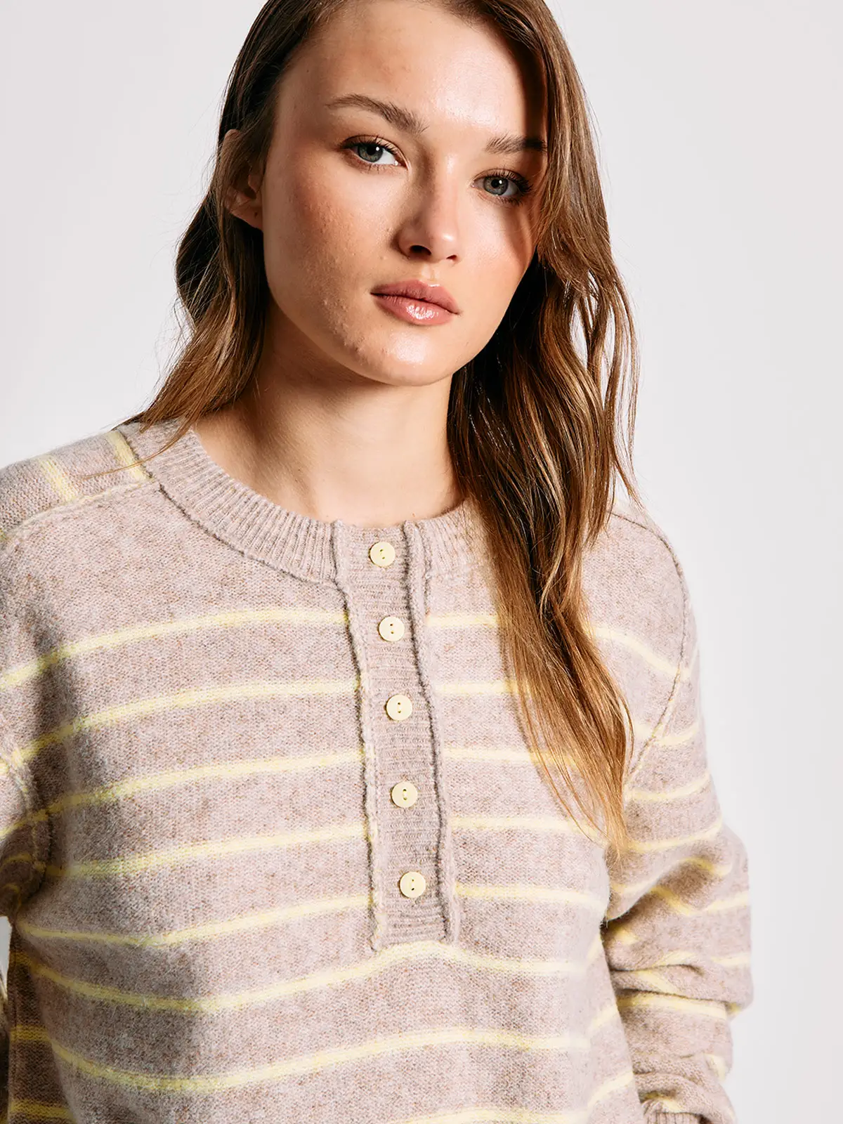SWEATER MUJER INDEX MANGA LARGA RAYAS - 3