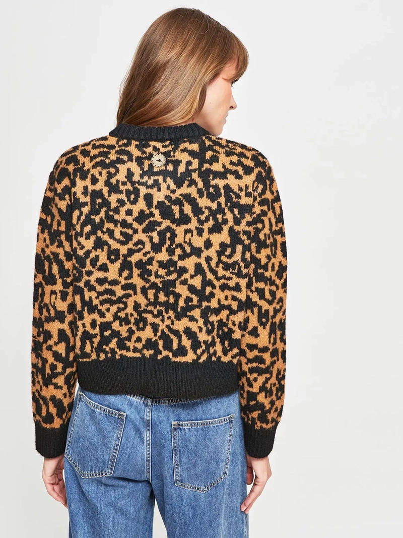 CARDIGAN MUJER TATIENNE ANIMAL PRINT - 2