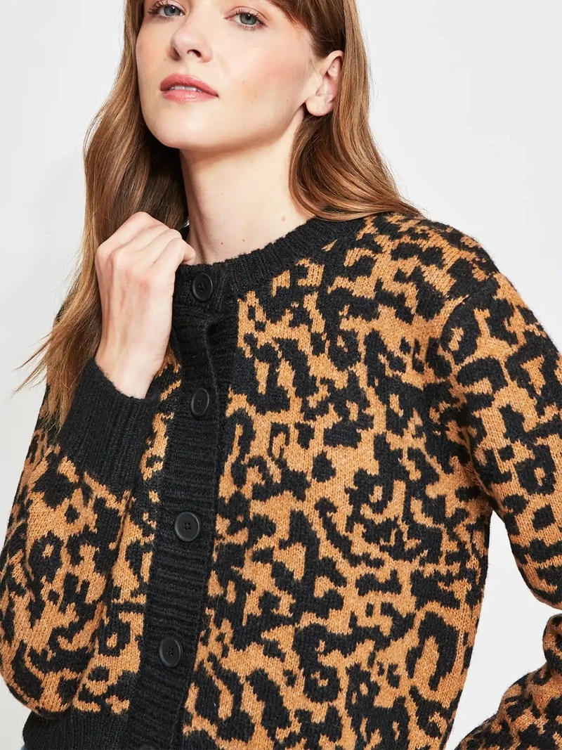 CARDIGAN MUJER TATIENNE ANIMAL PRINT - 3