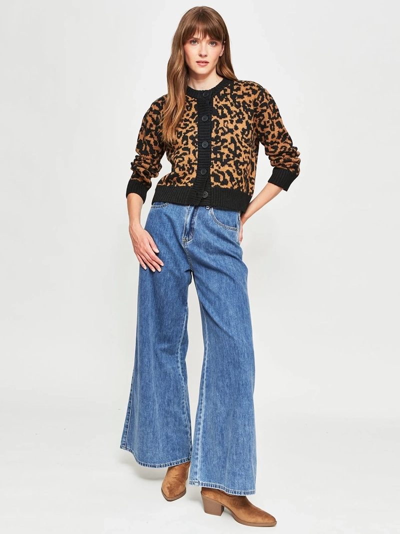 CARDIGAN MUJER TATIENNE ANIMAL PRINT - 4
