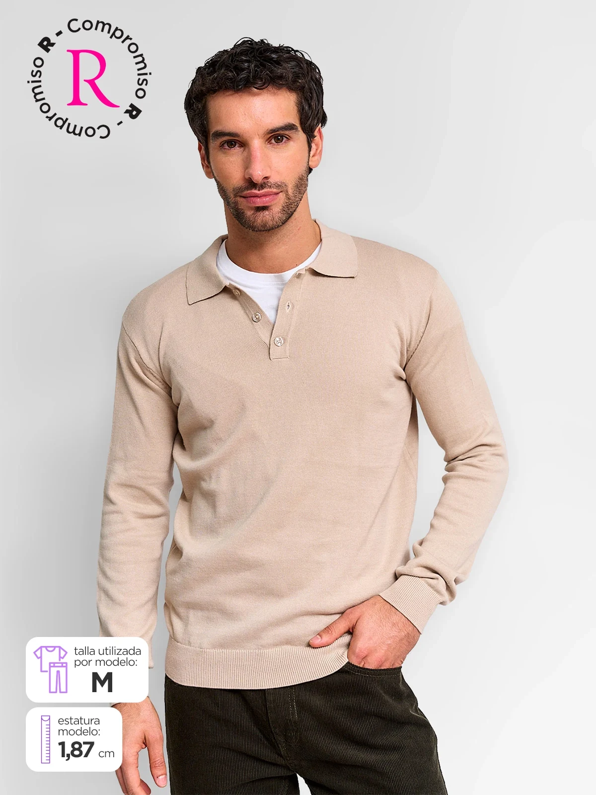 SWEATER HOMBRE KENNETH STEVENS ALGODÓN
