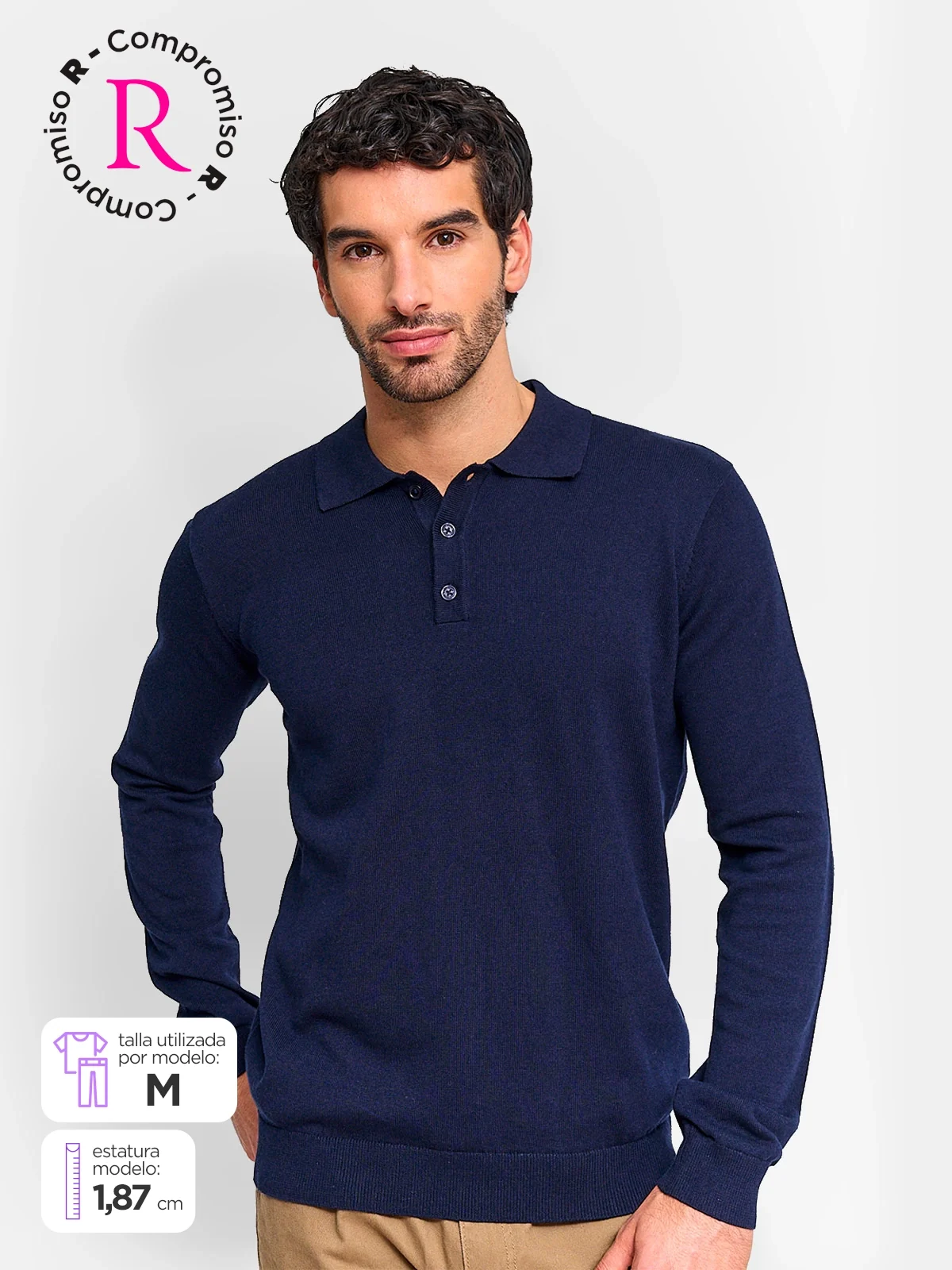 SWEATER HOMBRE KENNETH STEVENS ALGODÓN
