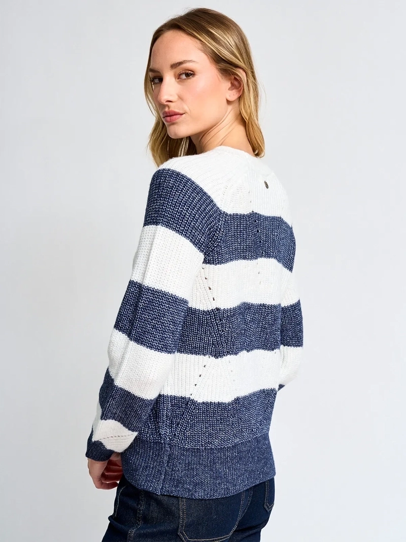 SWEATER MUJER REGATTA MANGA LARGA RAYADO - 2