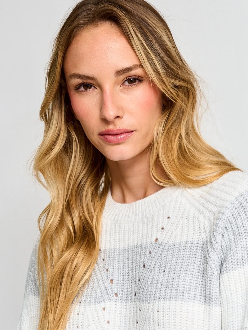 SWEATER MUJER REGATTA MANGA LARGA RAYADO - 3