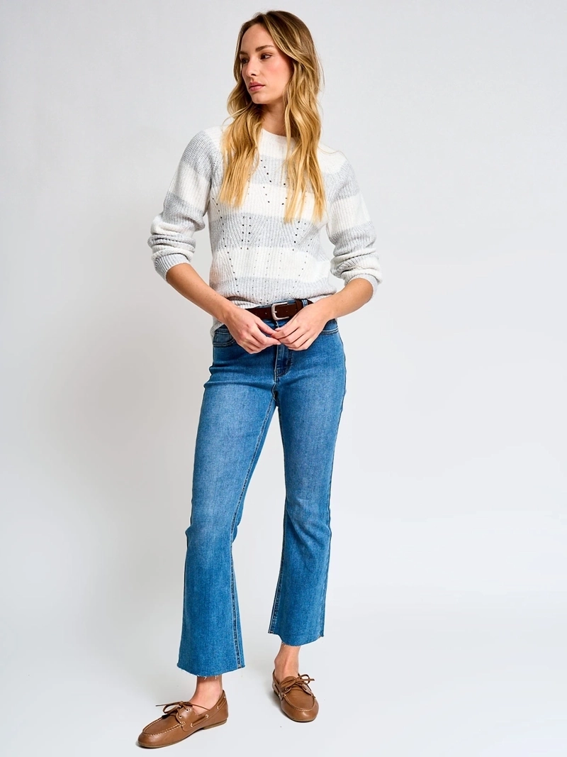 SWEATER MUJER REGATTA MANGA LARGA RAYADO - 4