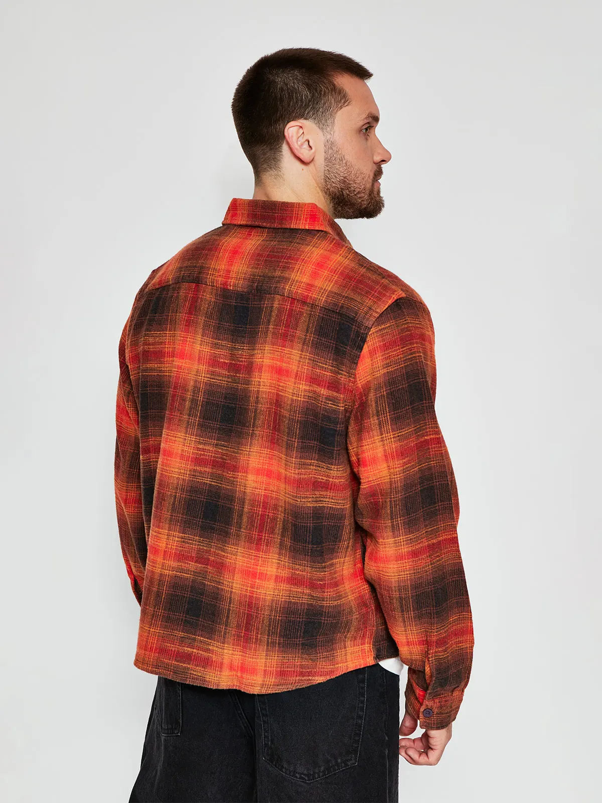 CAMISA HOMBRE INDEX MANGA LARGA CUADROS FRANELA - 2