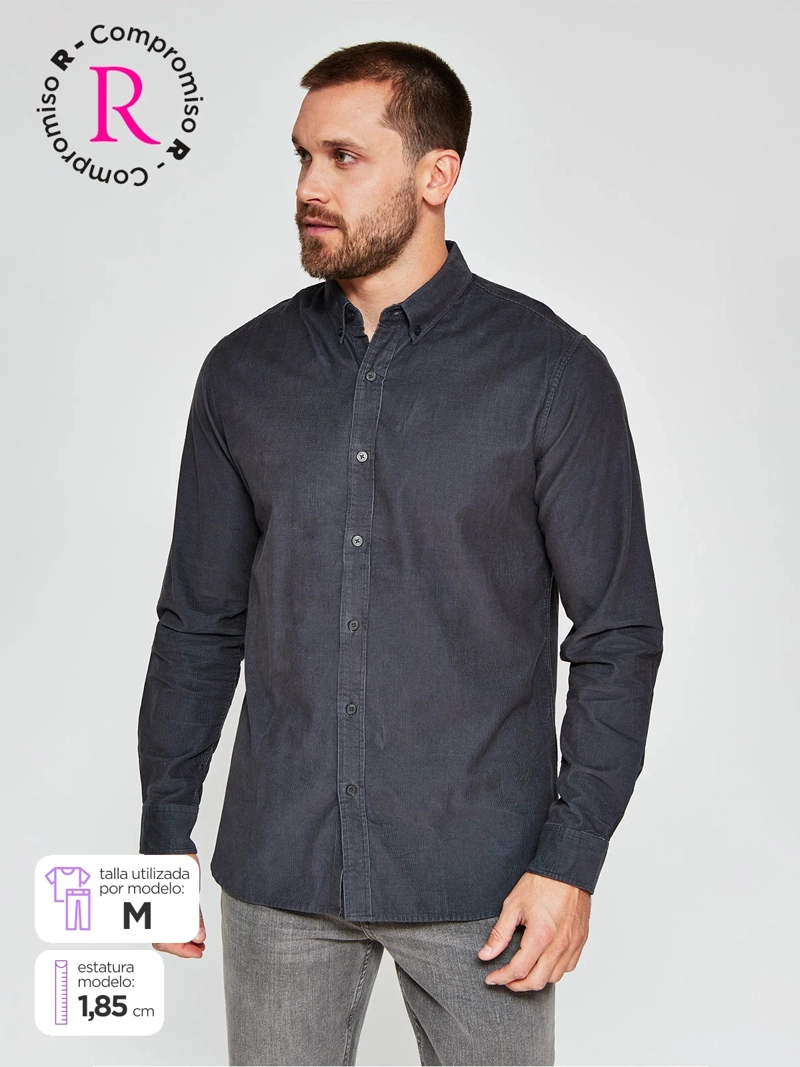 CAMISA HOMBRE MARQUIS MANGA LARGA COTELÉ - 1