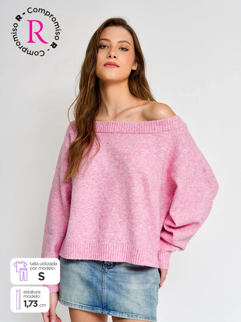 SWEATER MUJER INDEX MANGA LARGA - 1
