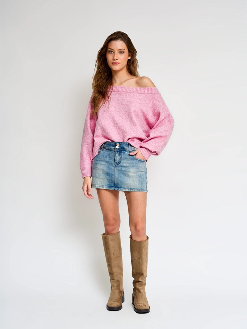 SWEATER MUJER INDEX MANGA LARGA - 4