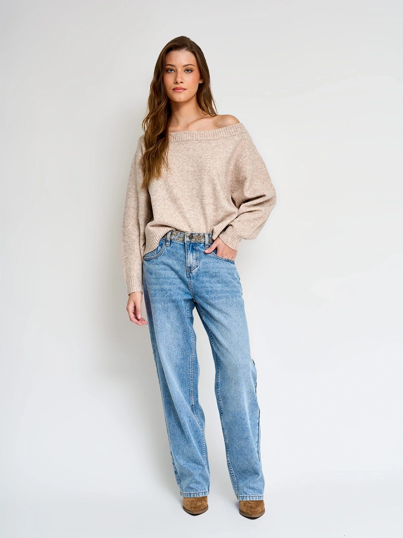 SWEATER MUJER INDEX MANGA LARGA - 4