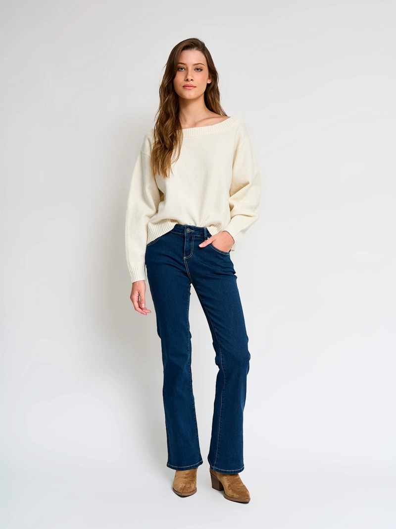 SWEATER MUJER INDEX MANGA LARGA - 4
