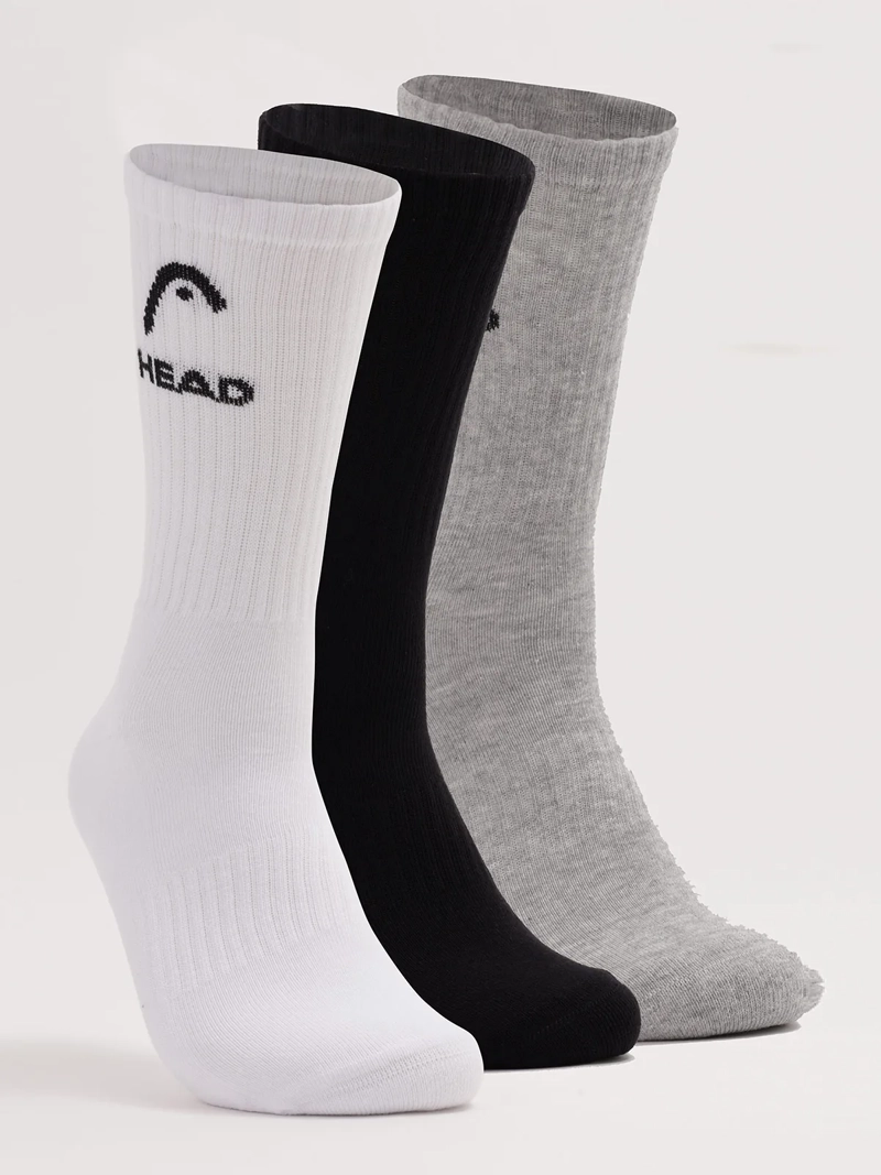 CALCETINES UNISEX HEAD PACK X3 NEGRO