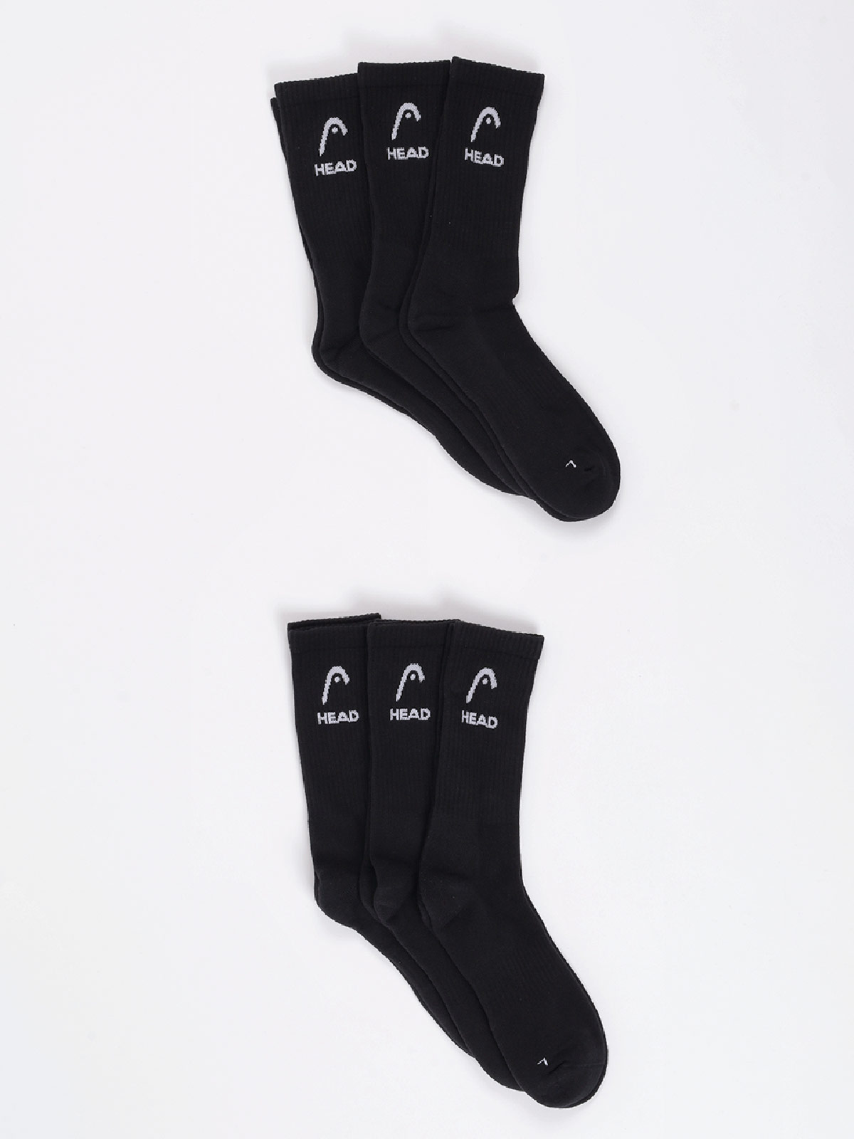 CALCETINES UNISEX HEAD PACK X6 NEGRO - 2