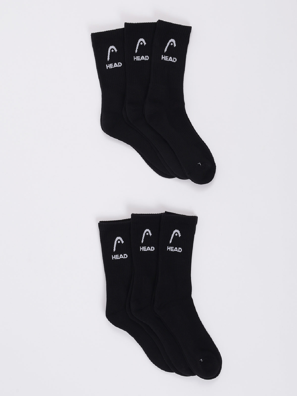 CALCETINES UNISEX HEAD PACK X6 NEGRO - 2