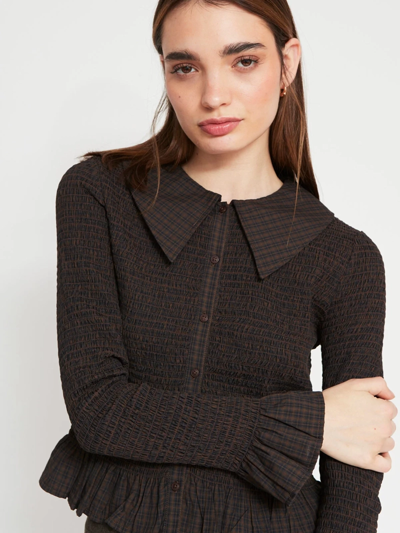 BLUSA MUJER BARBADOS ALGODÓN CUELLO BOBO PANAL - 3