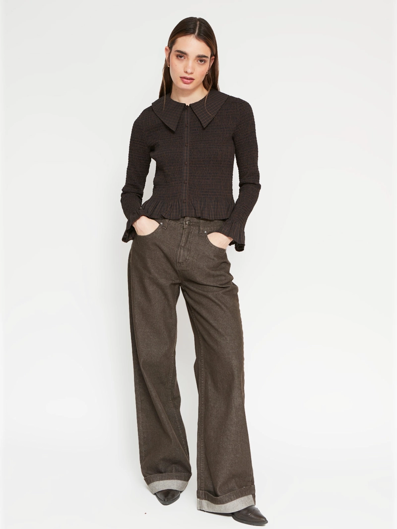 BLUSA MUJER BARBADOS ALGODÓN CUELLO BOBO PANAL - 4