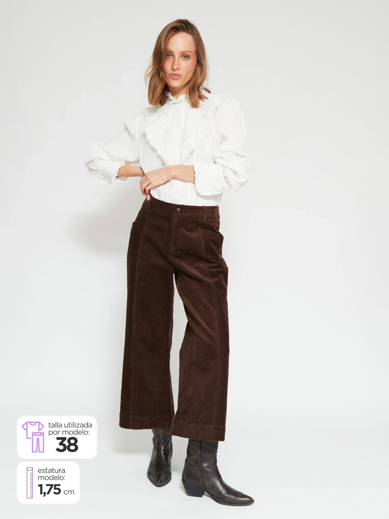 PANTALÓN MUJER TATIENNE CULOTTE COTELÉ - 1