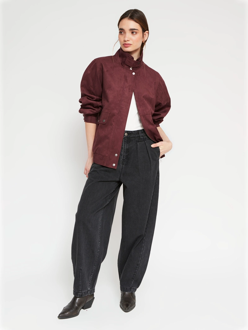 CHAQUETA MUJER BARBADOS BOMBER SUEDE - 4