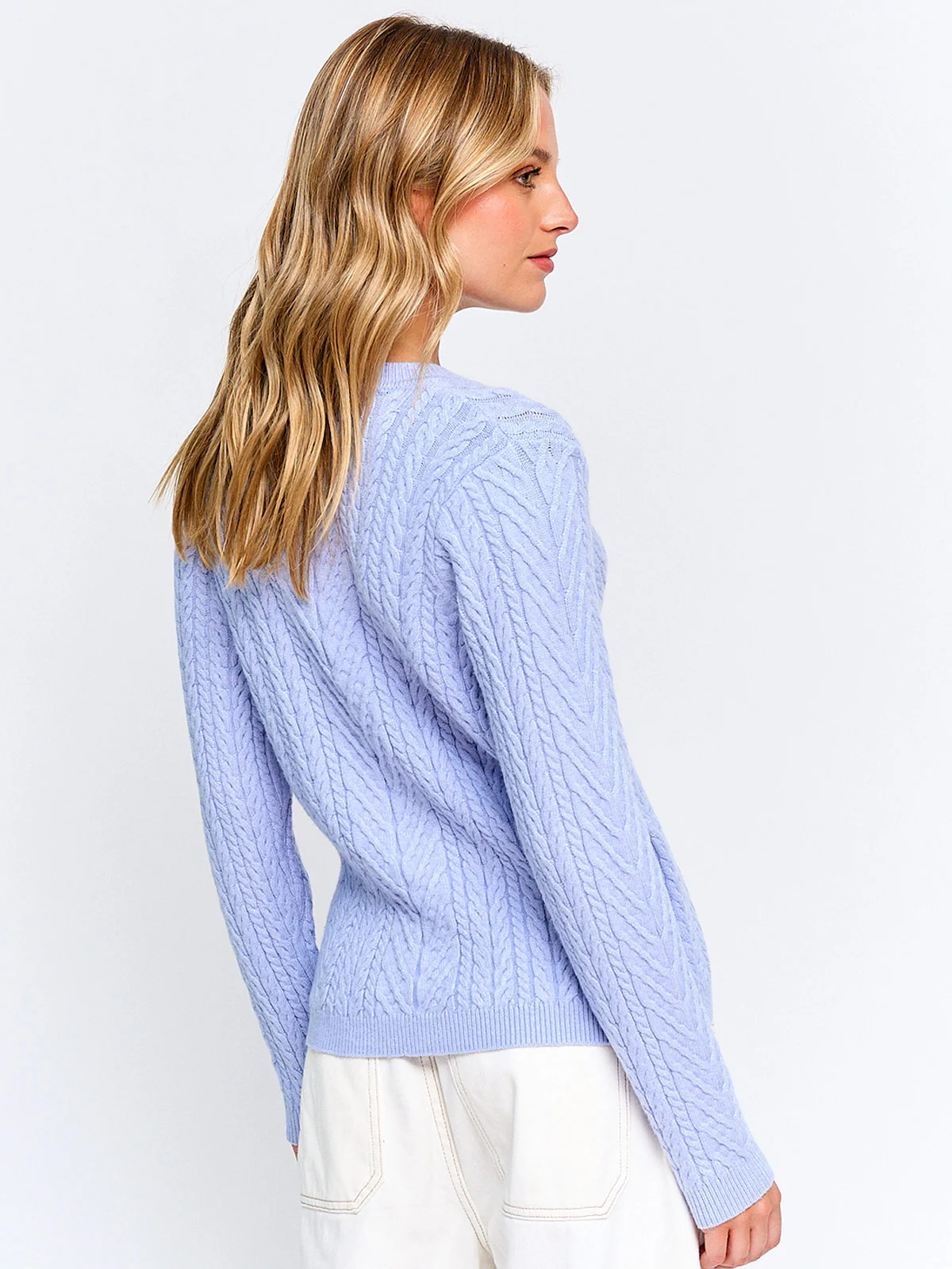 SWEATER MUJER INDEX MANGA LARGA TRENZAS - 2