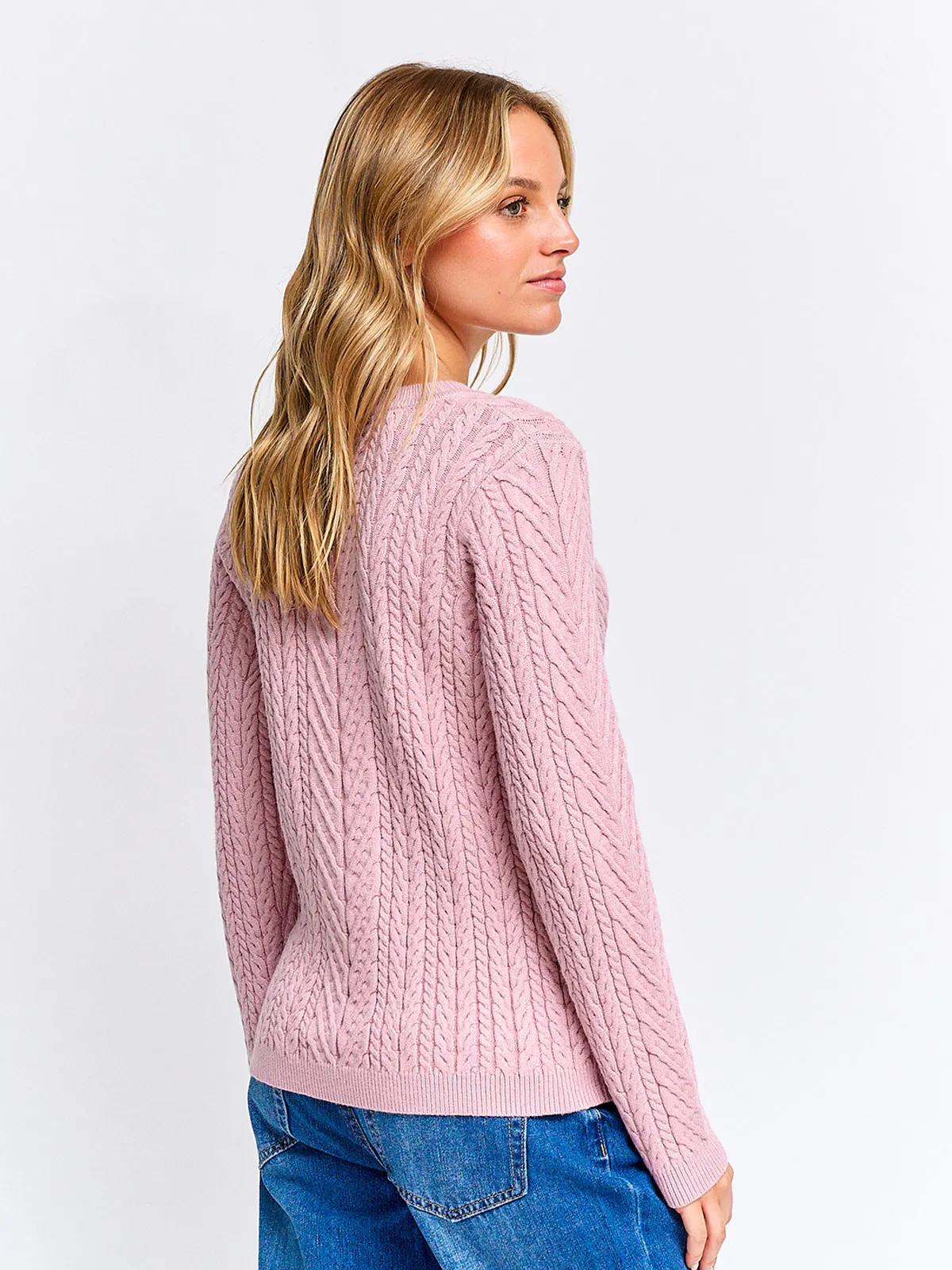 SWEATER MUJER INDEX MANGA LARGA TRENZAS - 2