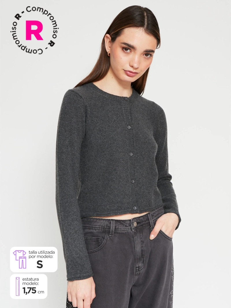 CARDIGAN MUJER INDEX BOTONES - 1